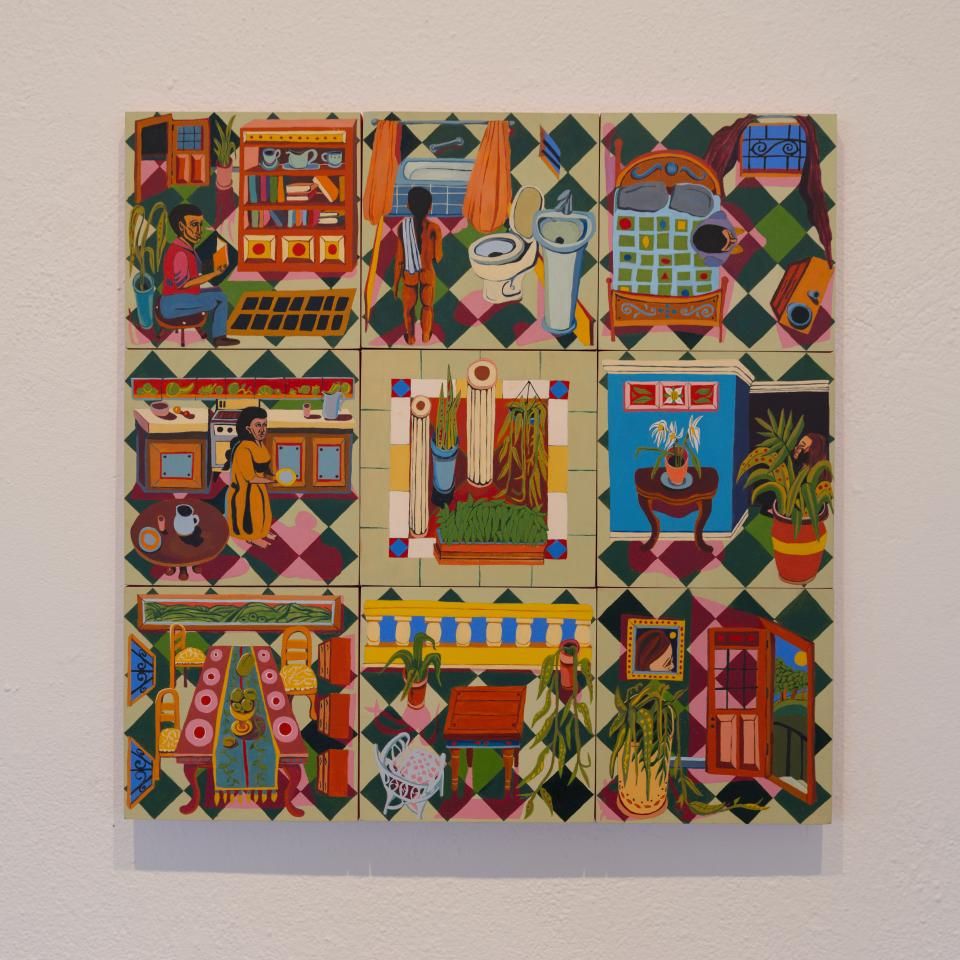 A painting by Gabriel Sanchez Carpio