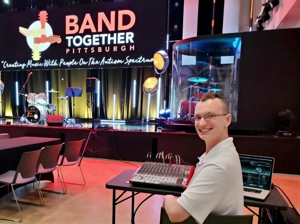 Justin Capozzoli pictured at "Band Together" in Pittsburgh