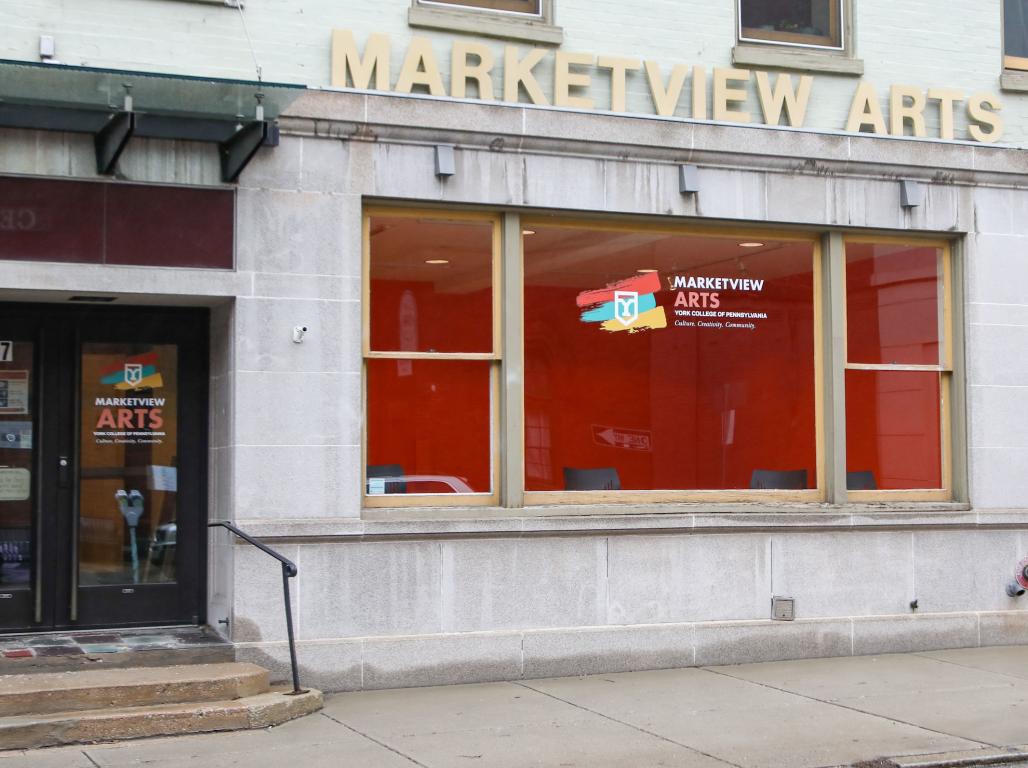 An exterior photo of the Marketview Arts in Downtown York.