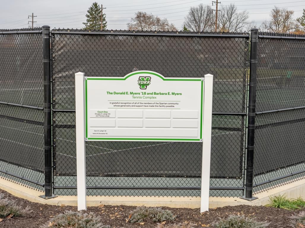 The new tennis complex at York College