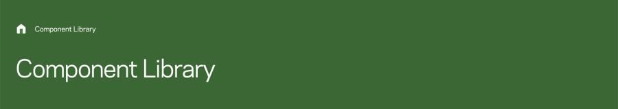 Screenshot of hero component without an image