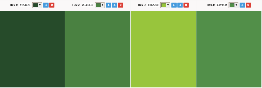 Hex Code Colors for York College of PA