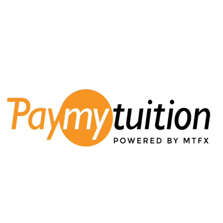 Logo: PayMyTuition, powered by MTFX