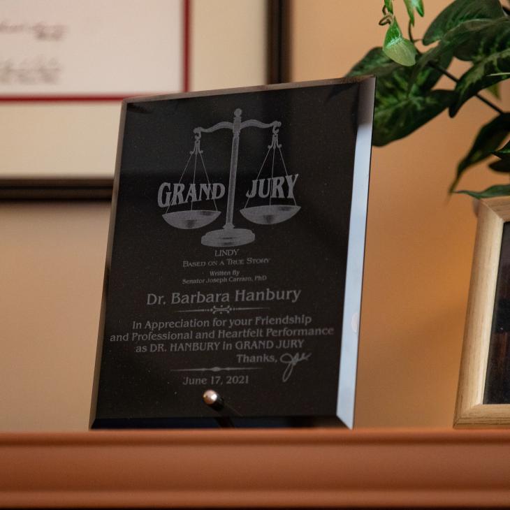 Grand Jury Appreciation Plaque.